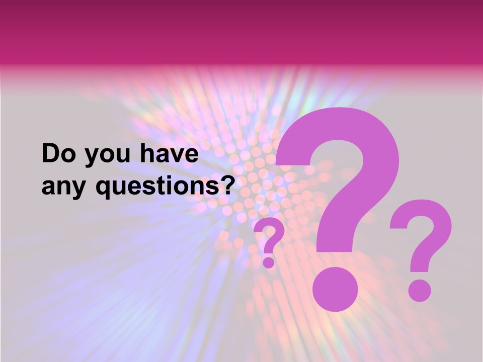 Broadband Glow Abstract PowerPoint Template