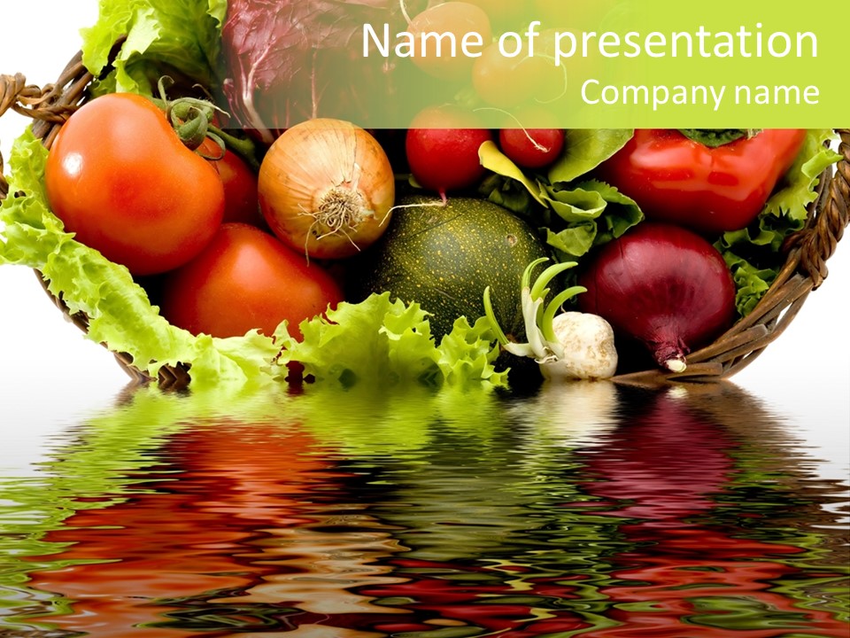 Pepper Salad Reflect PowerPoint Template