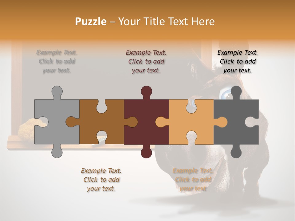 Schoolboy Funny Animal PowerPoint Template