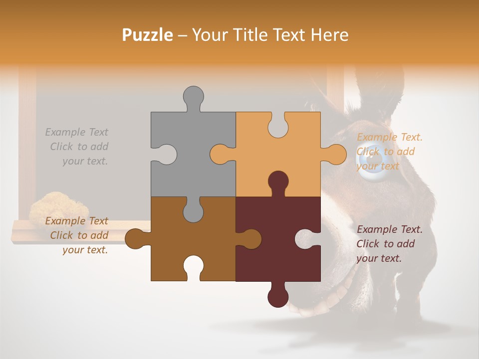 Schoolboy Funny Animal PowerPoint Template