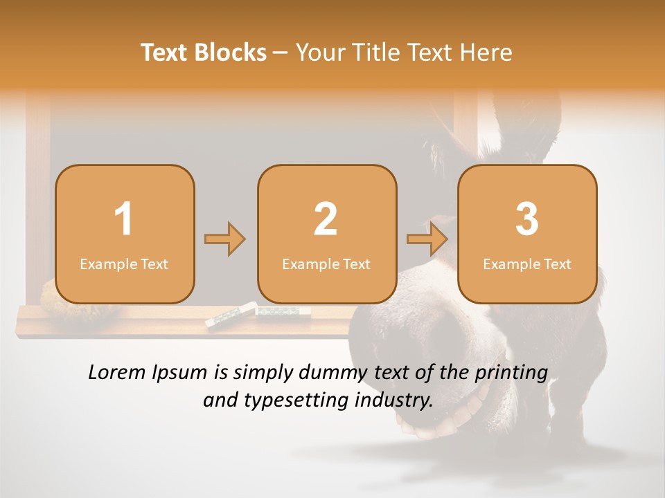 Schoolboy Funny Animal PowerPoint Template