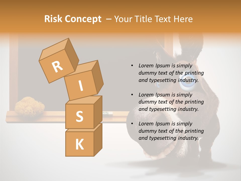 Schoolboy Funny Animal PowerPoint Template