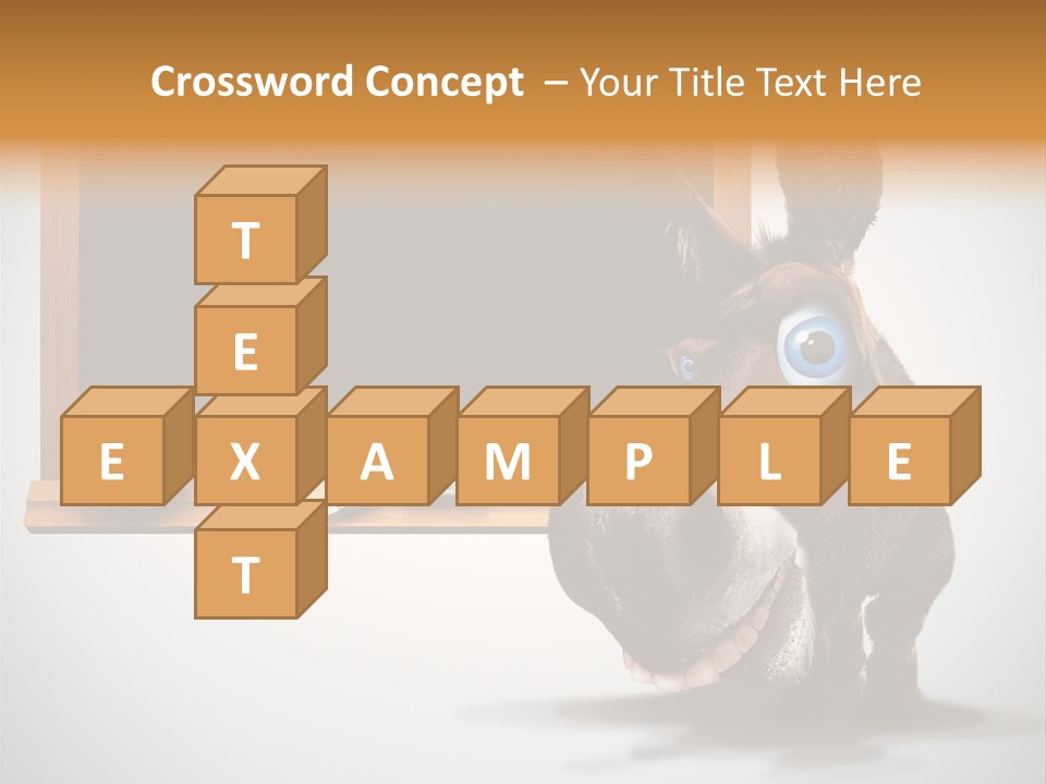 Schoolboy Funny Animal PowerPoint Template