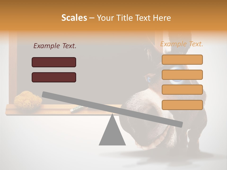 Schoolboy Funny Animal PowerPoint Template