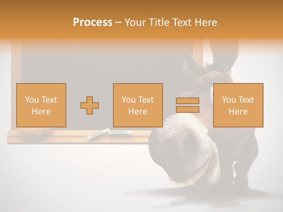 Schoolboy Funny Animal PowerPoint Template