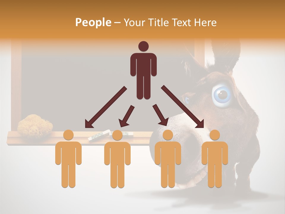 Schoolboy Funny Animal PowerPoint Template