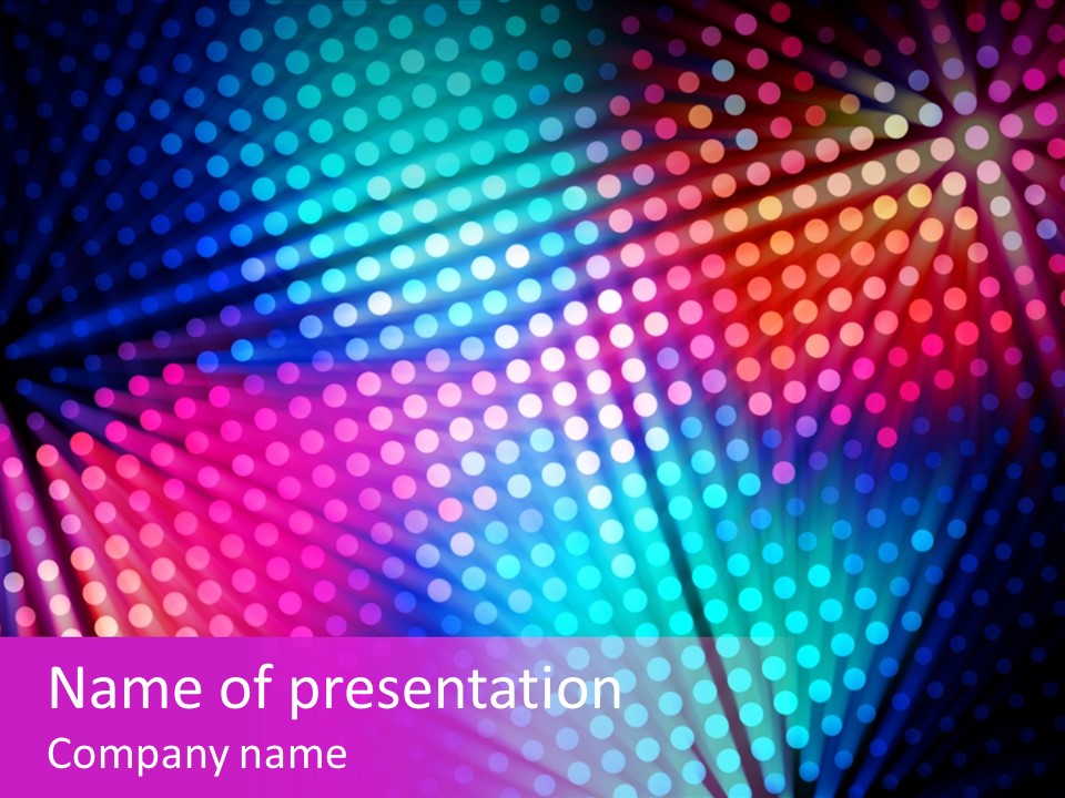 Party Shine Disco PowerPoint Template