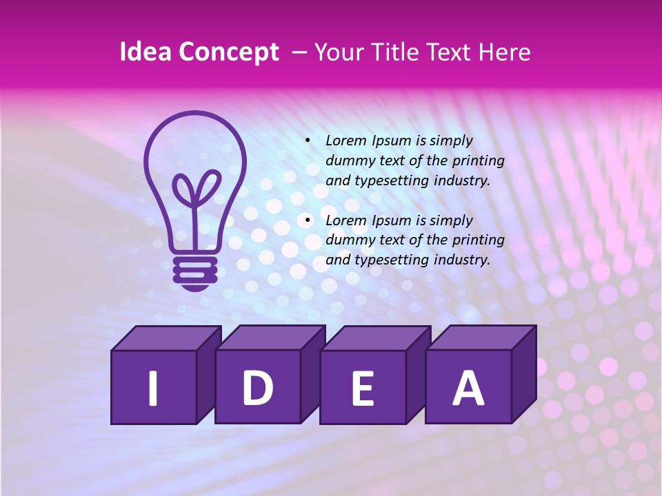 Glow Communication Disco PowerPoint Template