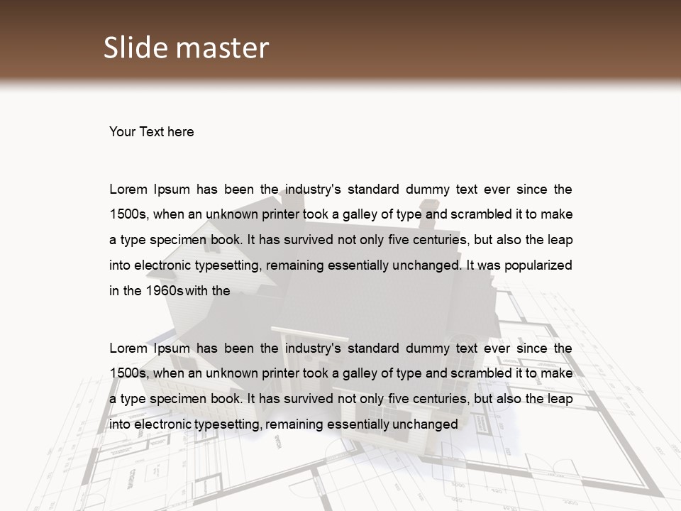 Architecture Plan Architectural PowerPoint Template