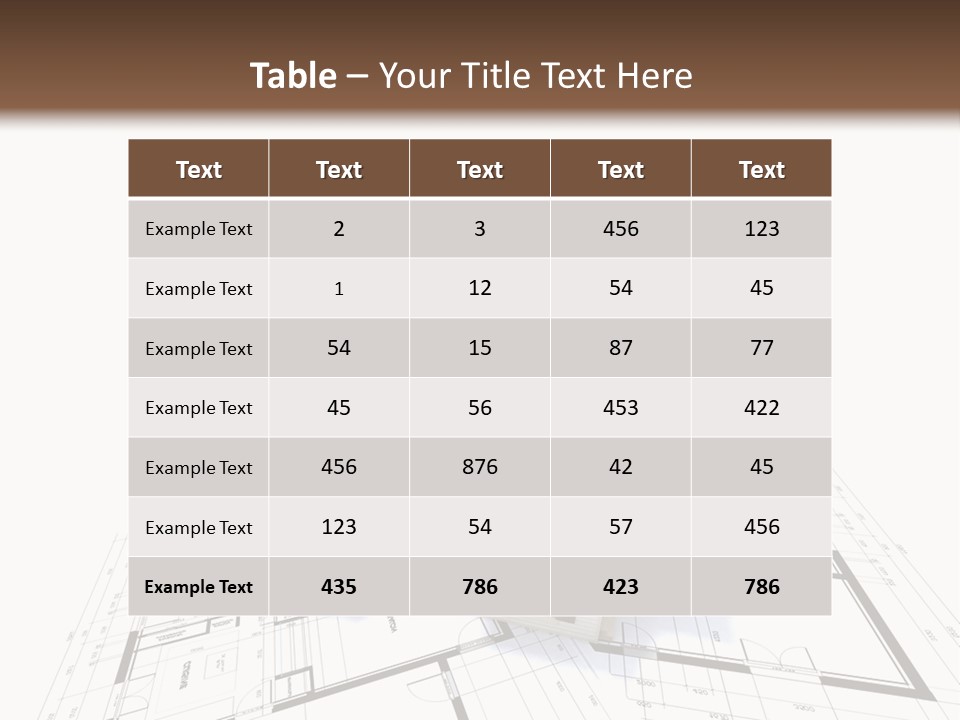 Architecture Plan Architectural PowerPoint Template