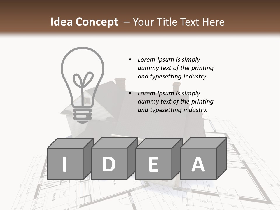 Architecture Plan Architectural PowerPoint Template