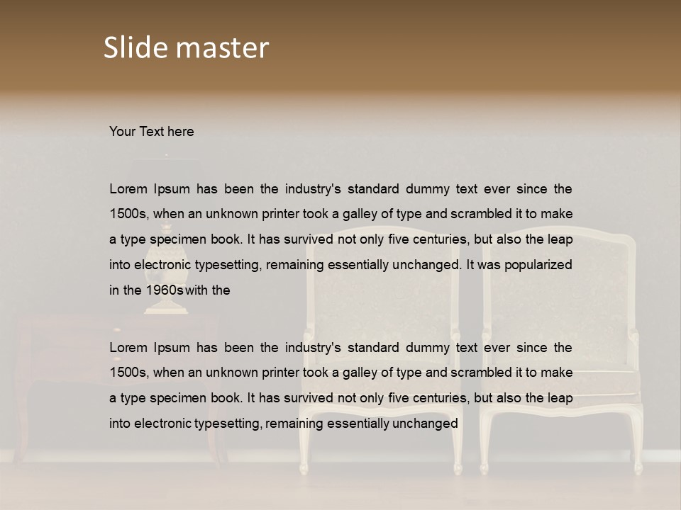 Template Classic Interiors PowerPoint Template