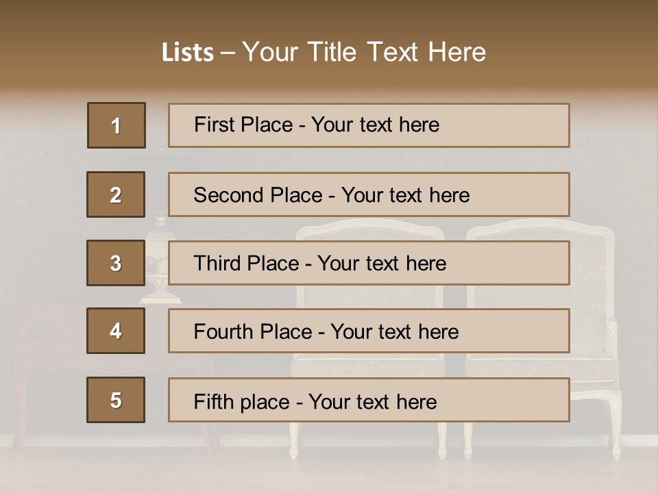 Template Classic Interiors PowerPoint Template