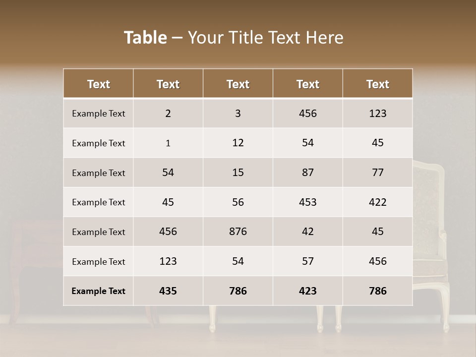 Template Classic Interiors PowerPoint Template