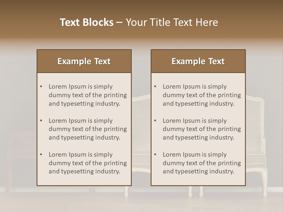 Template Classic Interiors PowerPoint Template
