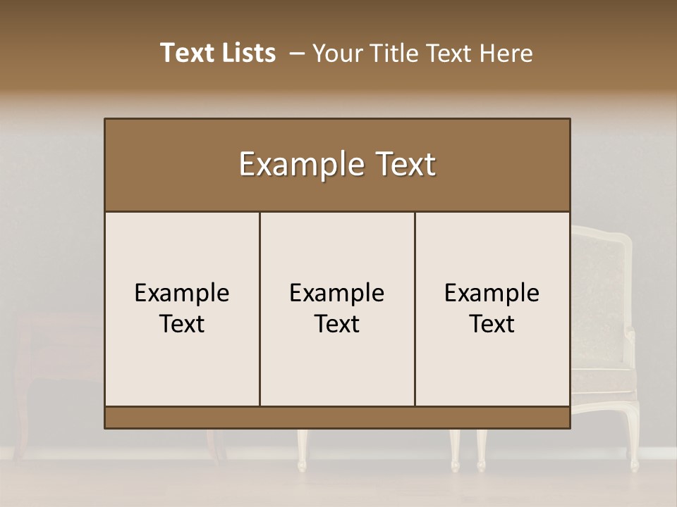 Template Classic Interiors PowerPoint Template