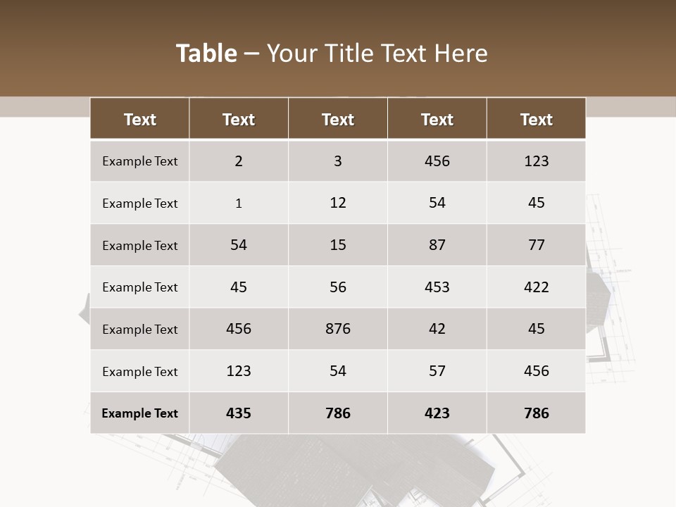 Designer Image Architectural PowerPoint Template