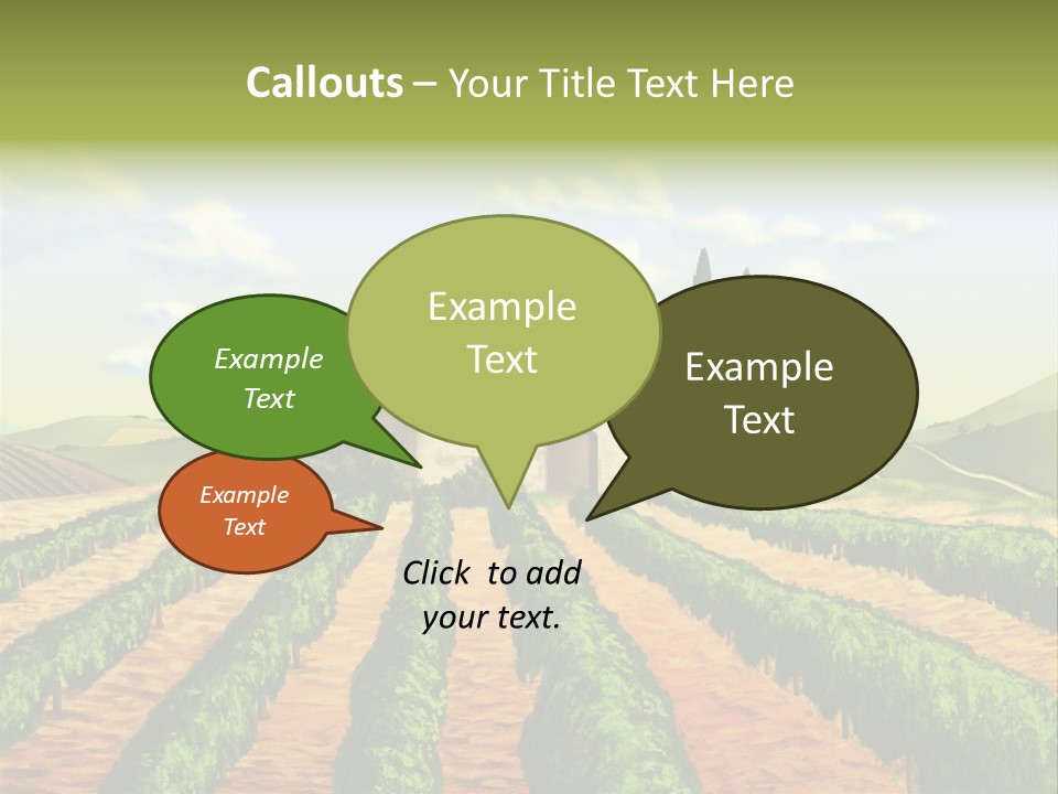 Tree Field Scenic PowerPoint Template