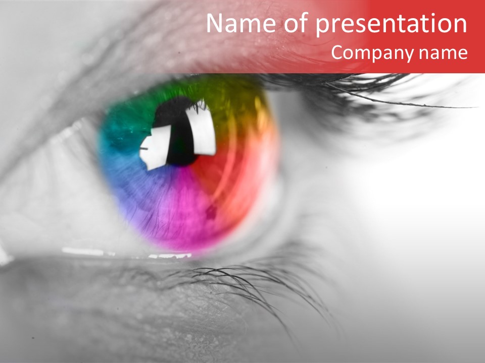 Closeup Mascara Detailed PowerPoint Template