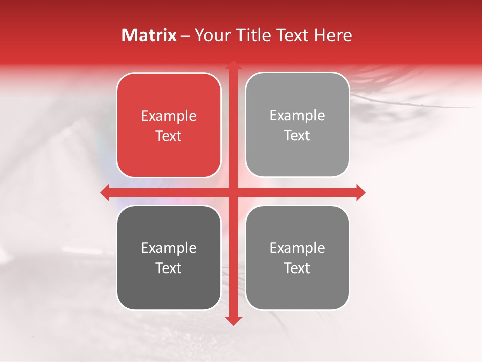 Closeup Mascara Detailed PowerPoint Template