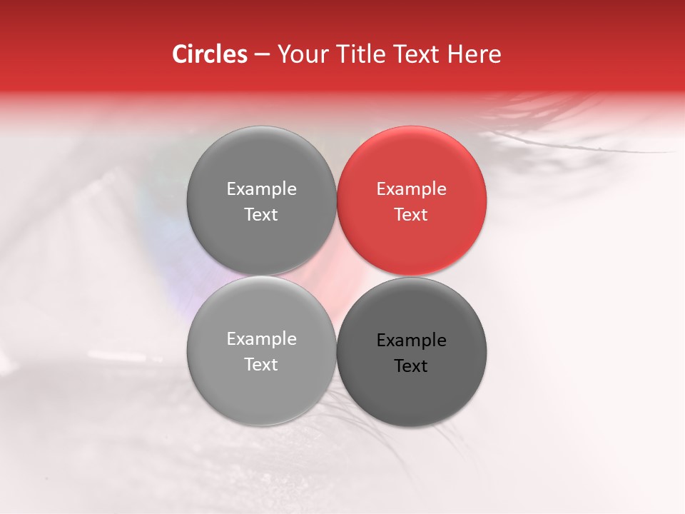 Closeup Mascara Detailed PowerPoint Template