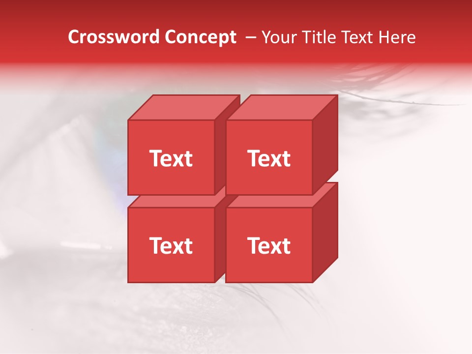 Closeup Mascara Detailed PowerPoint Template
