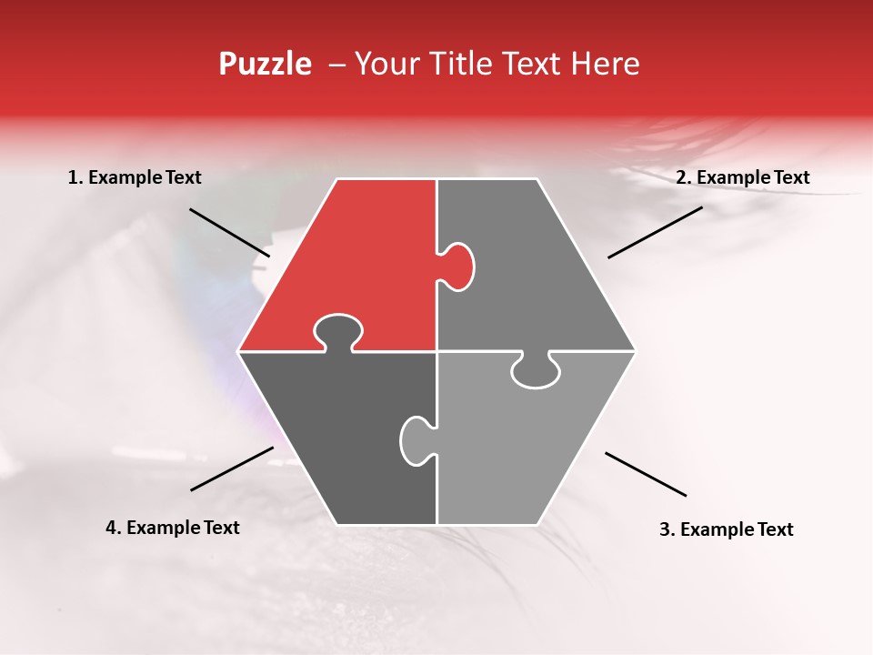 Closeup Mascara Detailed PowerPoint Template