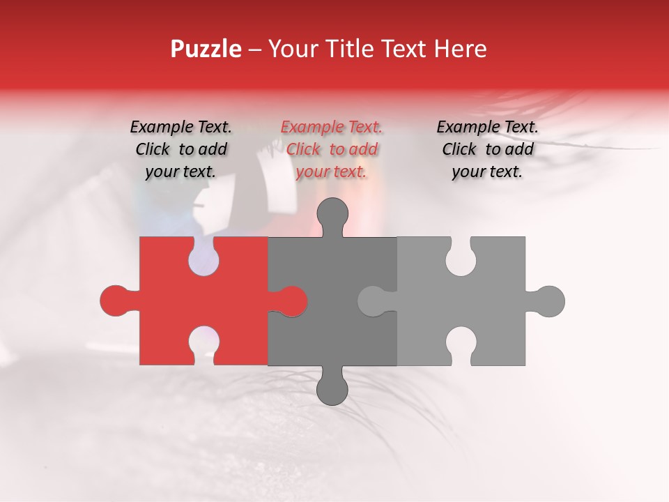 Closeup Mascara Detailed PowerPoint Template