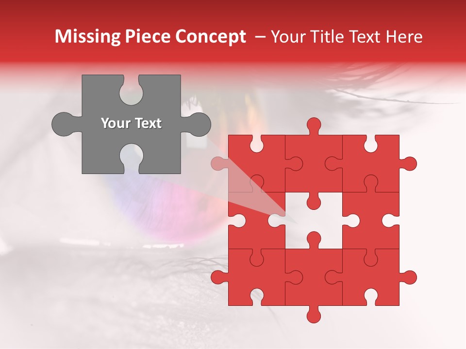 Closeup Mascara Detailed PowerPoint Template