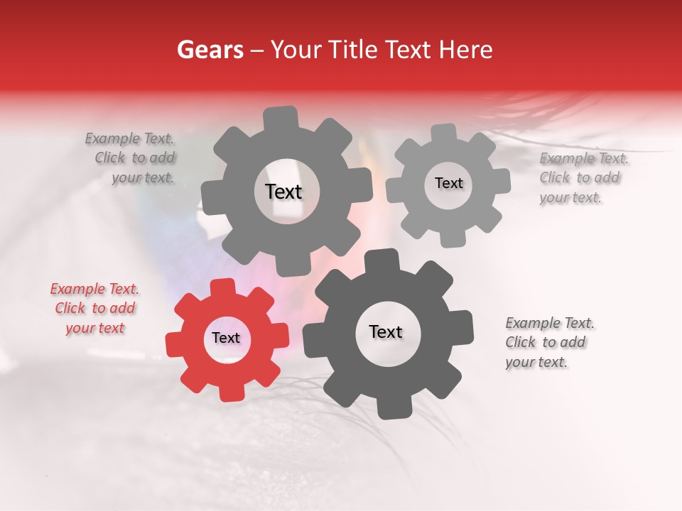 Closeup Mascara Detailed PowerPoint Template