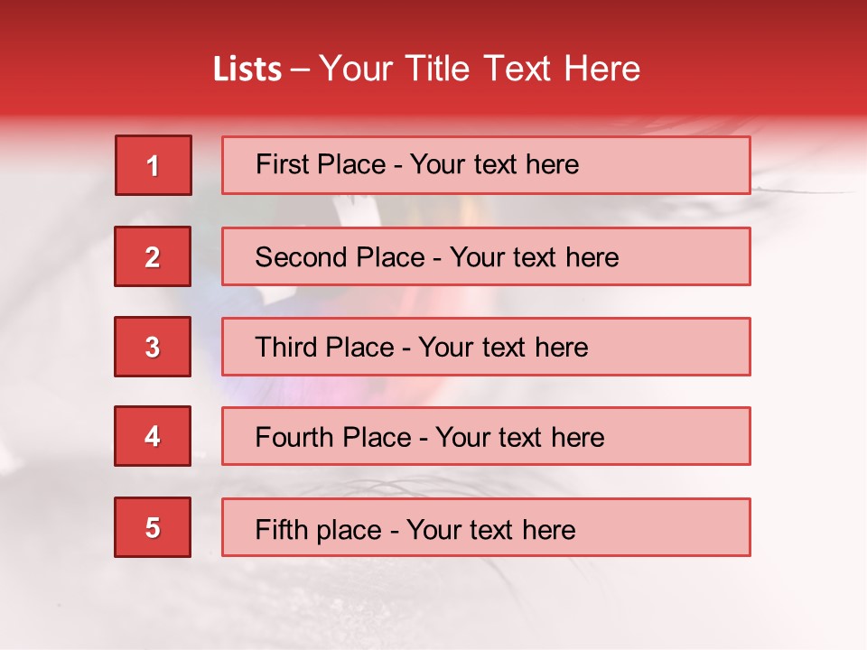 Closeup Mascara Detailed PowerPoint Template