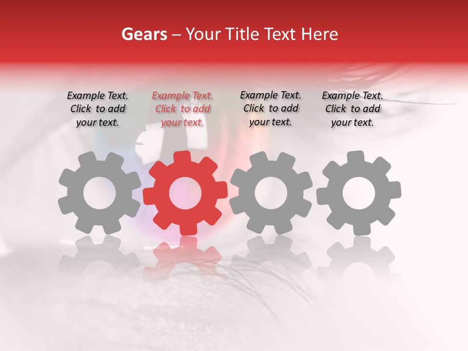 Closeup Mascara Detailed PowerPoint Template