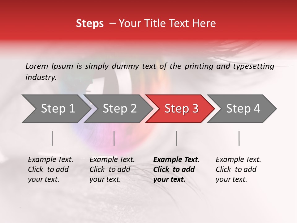 Closeup Mascara Detailed PowerPoint Template