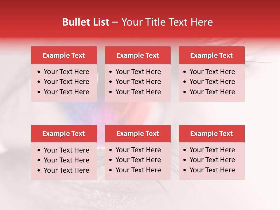 Closeup Mascara Detailed PowerPoint Template