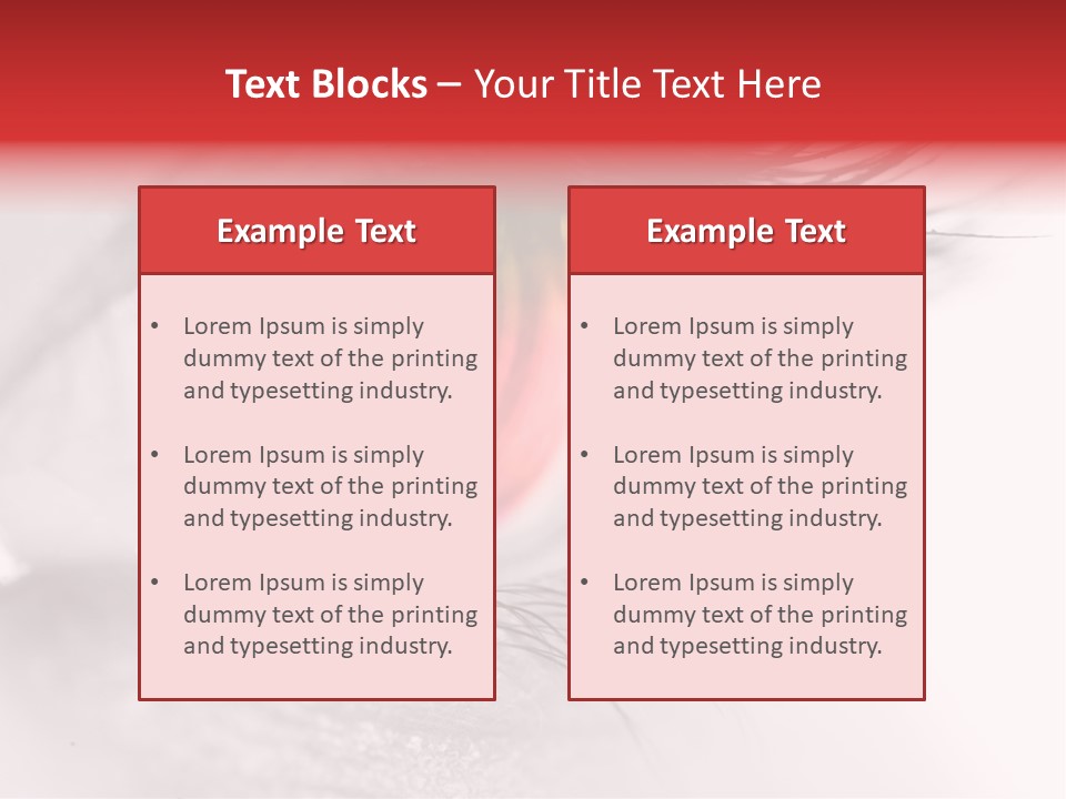 Closeup Mascara Detailed PowerPoint Template