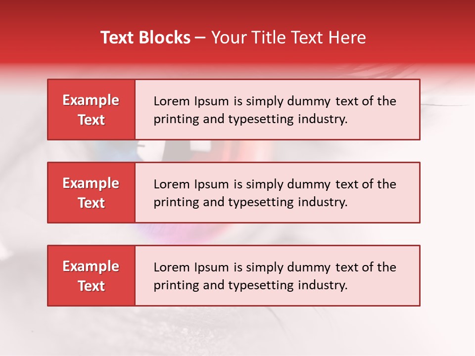 Closeup Mascara Detailed PowerPoint Template