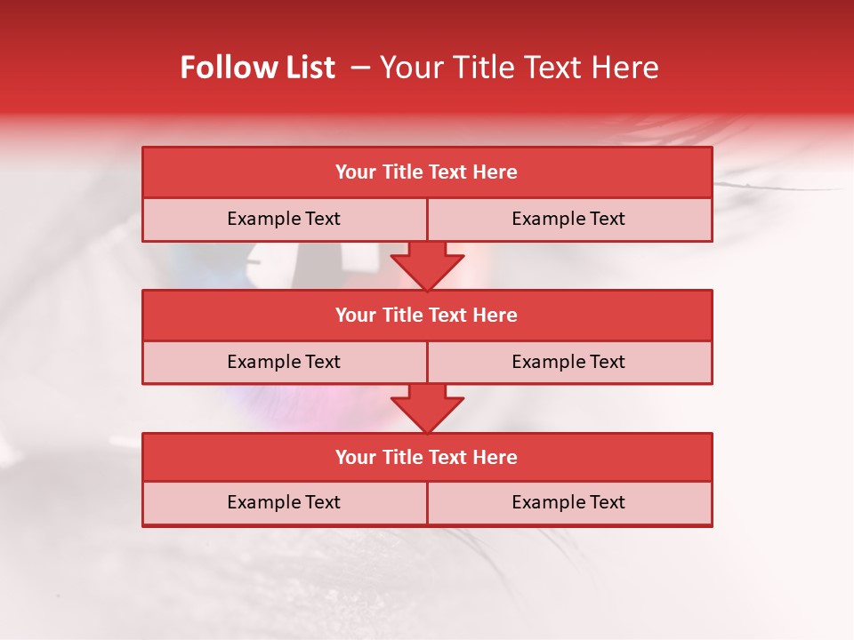 Closeup Mascara Detailed PowerPoint Template