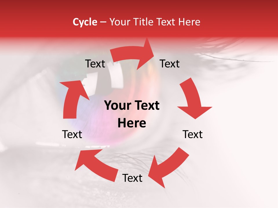 Closeup Mascara Detailed PowerPoint Template