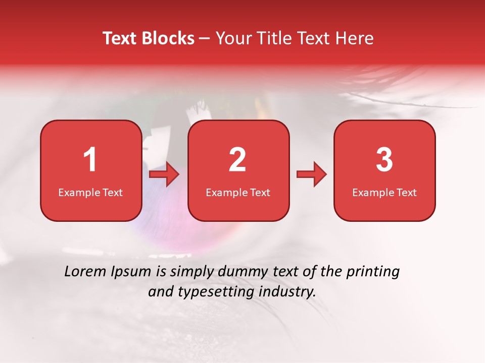 Closeup Mascara Detailed PowerPoint Template