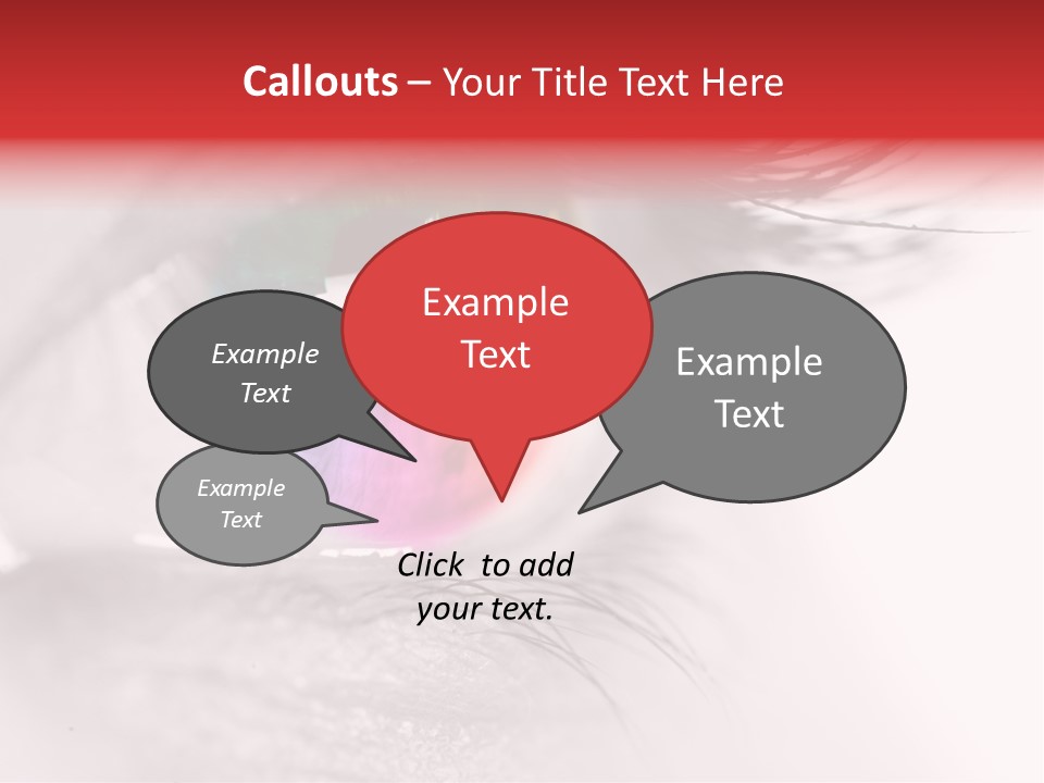 Closeup Mascara Detailed PowerPoint Template