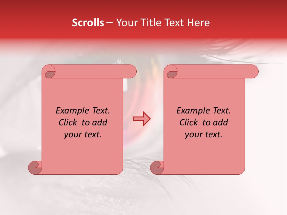 Closeup Mascara Detailed PowerPoint Template