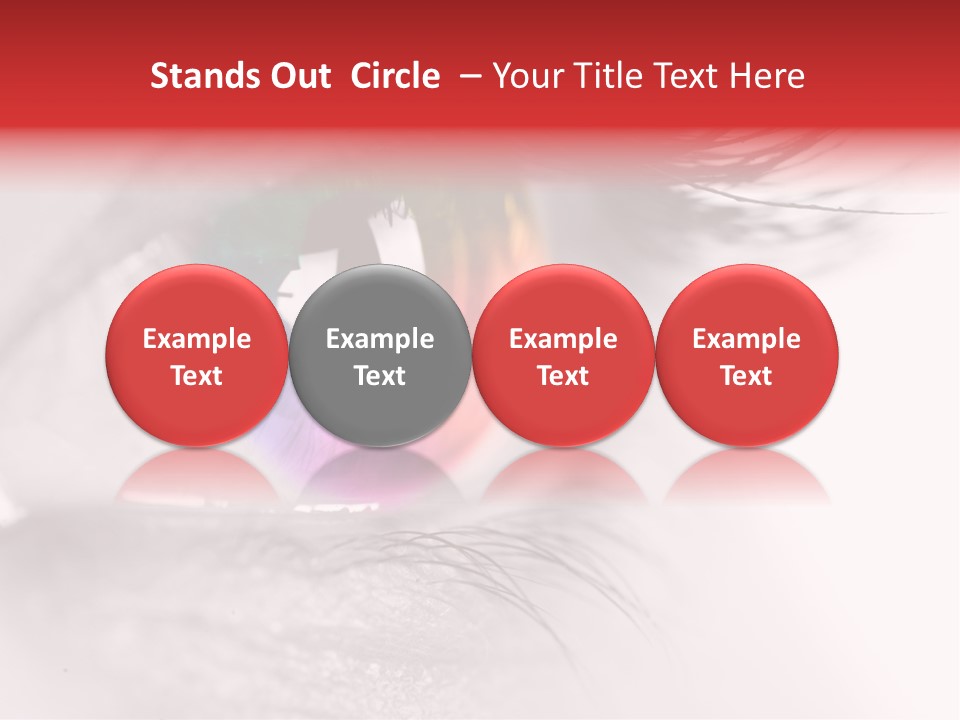 Closeup Mascara Detailed PowerPoint Template