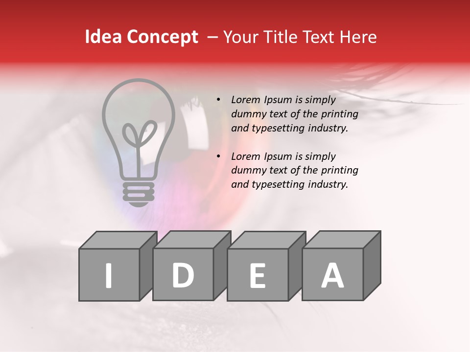 Closeup Mascara Detailed PowerPoint Template