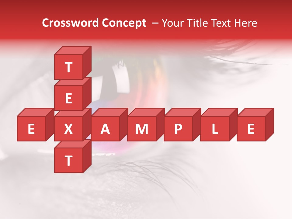 Closeup Mascara Detailed PowerPoint Template