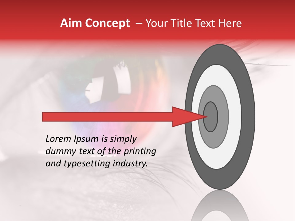 Closeup Mascara Detailed PowerPoint Template