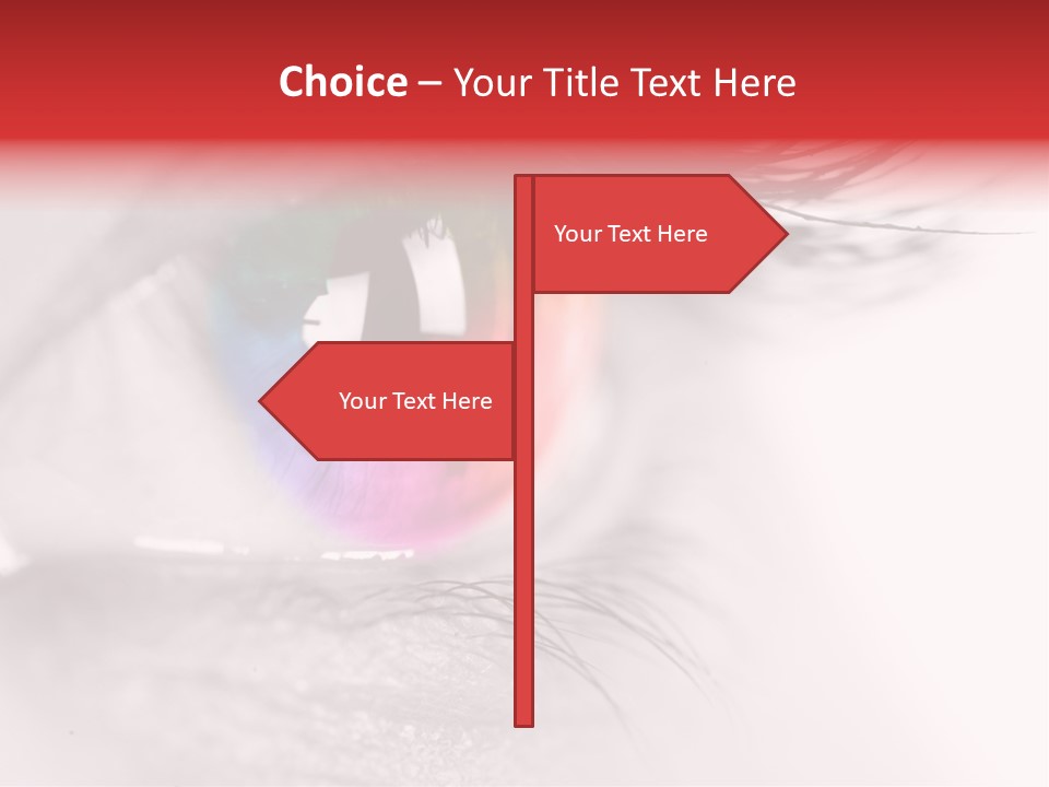Closeup Mascara Detailed PowerPoint Template