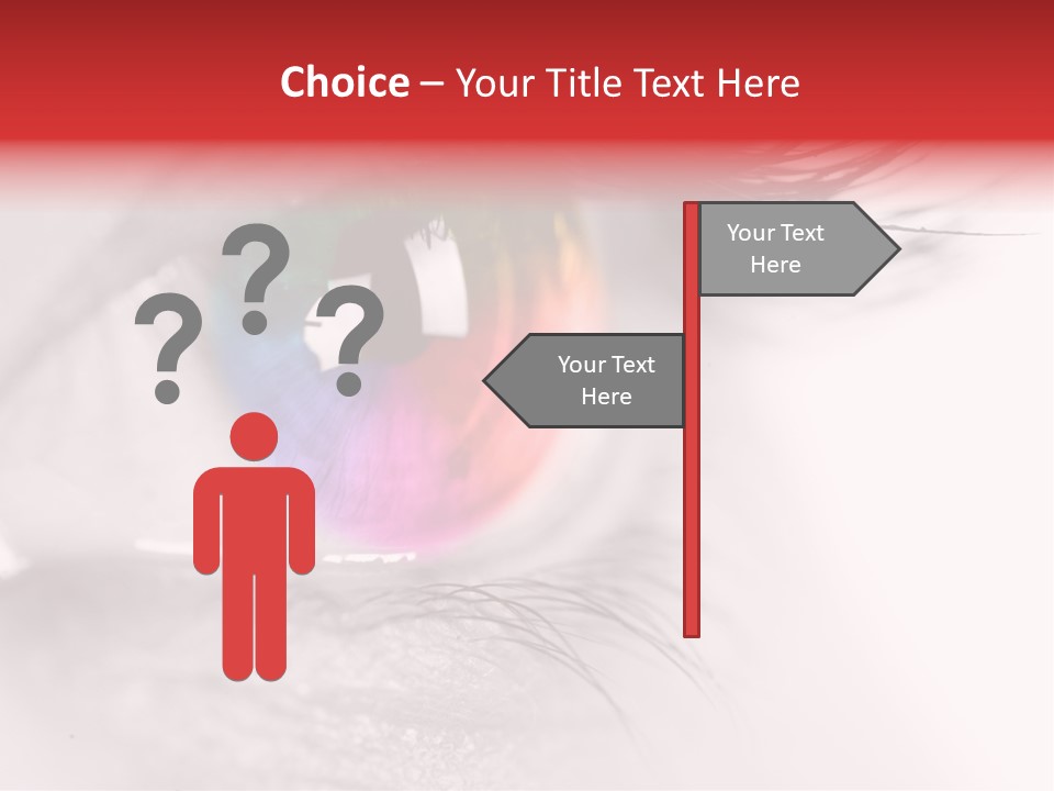 Closeup Mascara Detailed PowerPoint Template