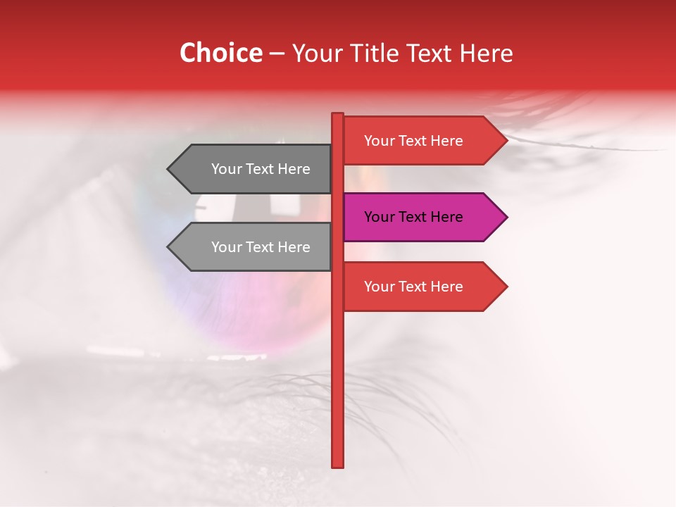 Closeup Mascara Detailed PowerPoint Template