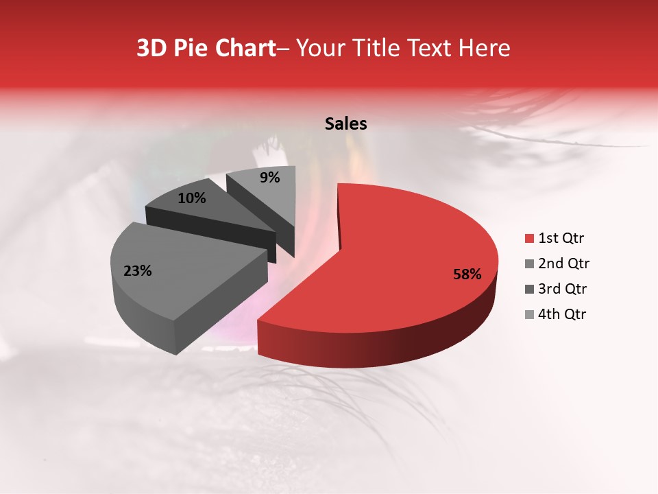 Closeup Mascara Detailed PowerPoint Template