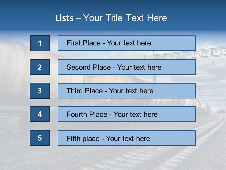 Container Petrol Oil PowerPoint Template
